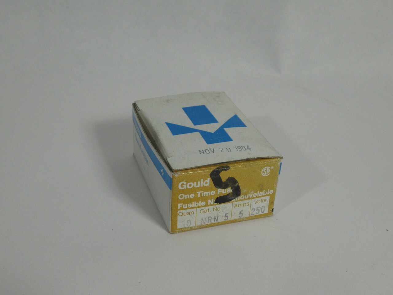 Gould NRN5 One Time Fuse 5A 250VAC Lot Of 7 NOS