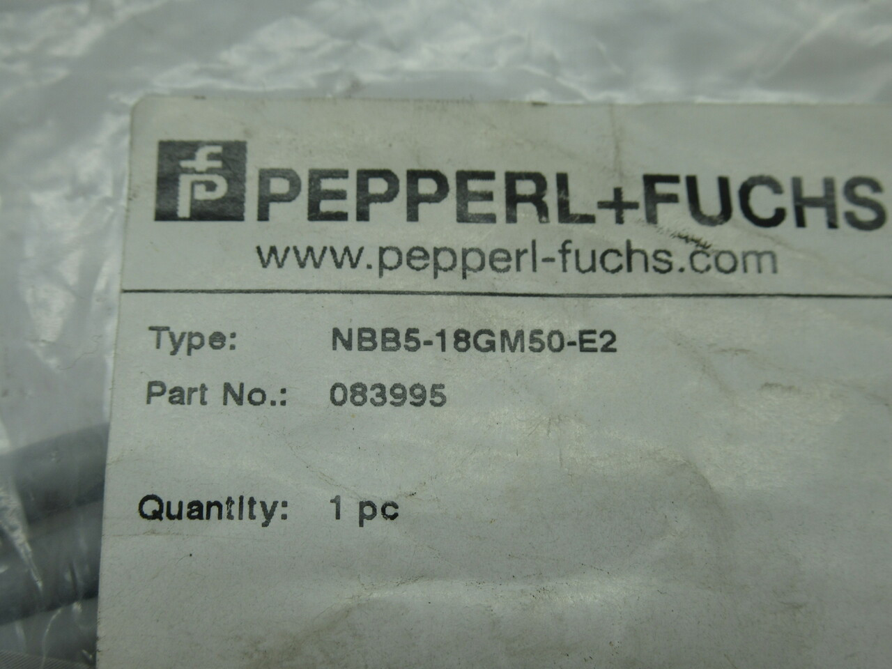 Pepper & Fuchs NBB5-18GM50-E2 Inductive Proximity Sensor 5mm Range 5-36V NWB