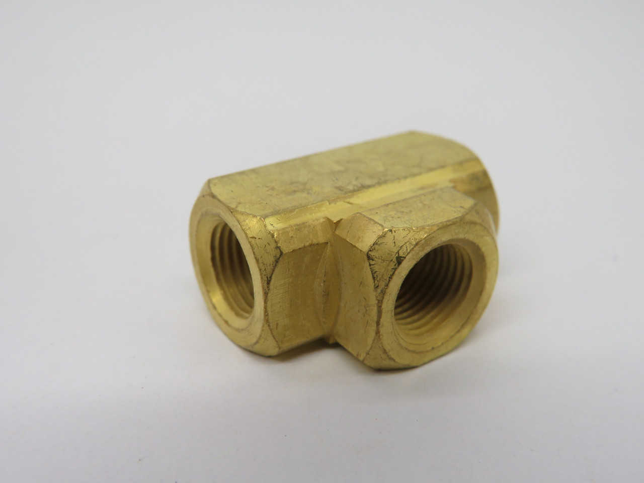 Generic Brass Female Tee Fitting 1/8" NPT Lot of 8 USED
