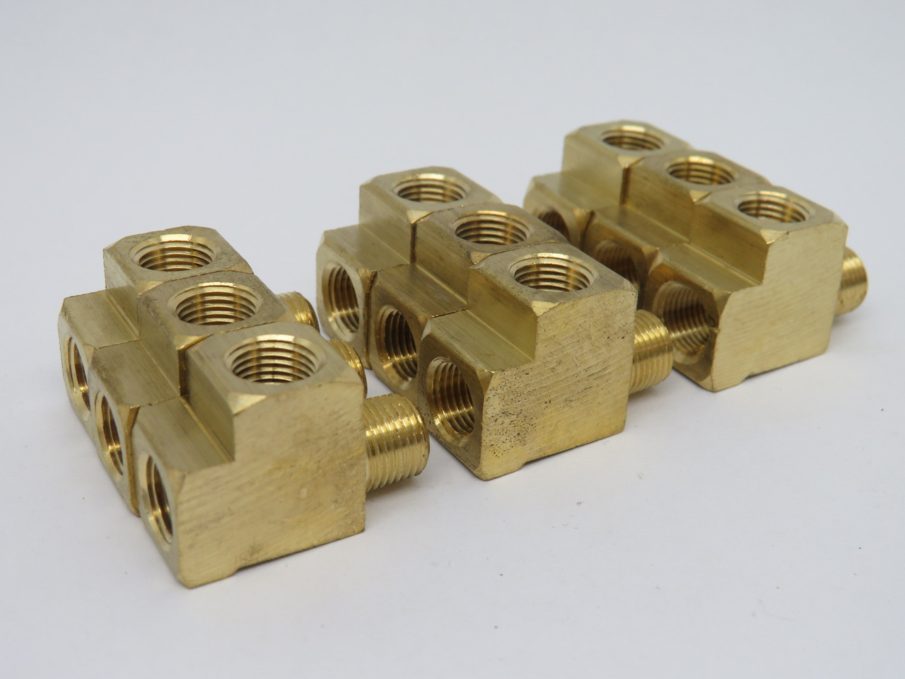 Generic Brass Street Tee Fitting 1/8" NPT Lot of 9 SHELF WEAR NOP