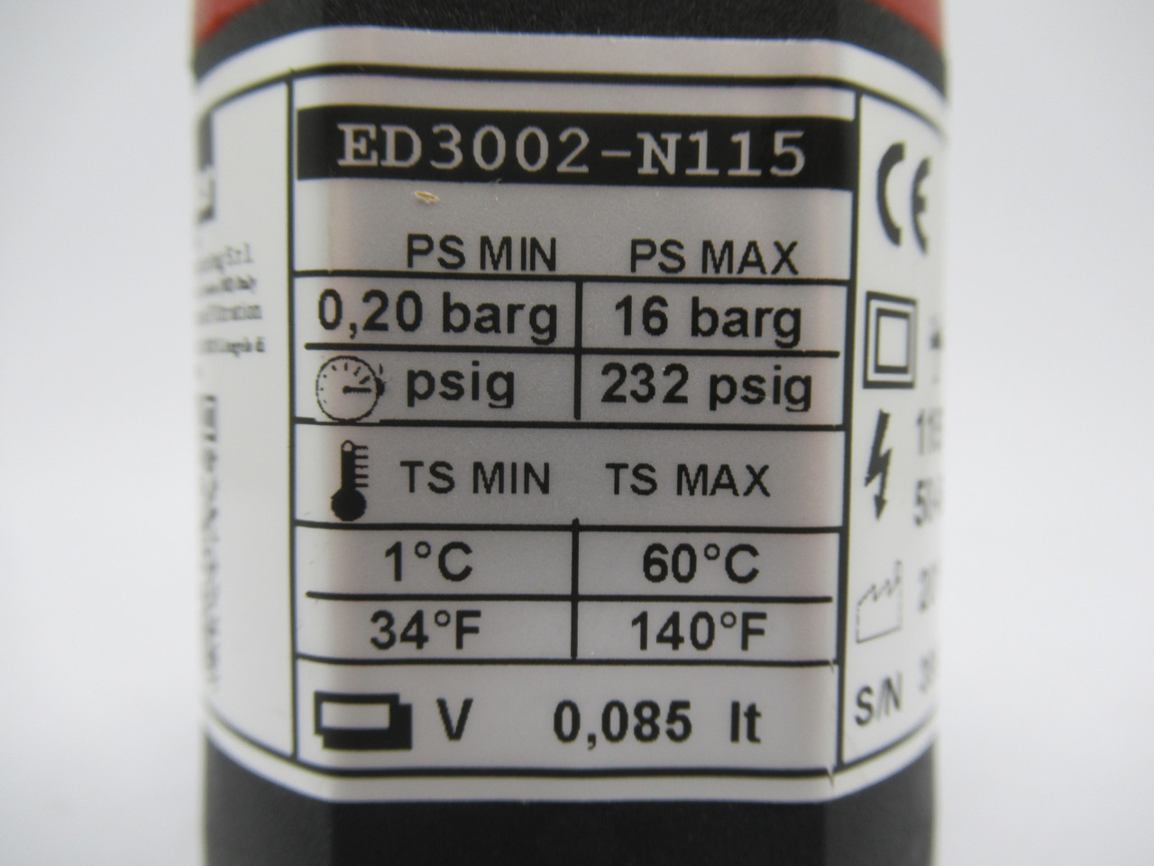 Parker ED3002N115-K Zero Loss Air Condensate Drain 115V +/-10% NEW