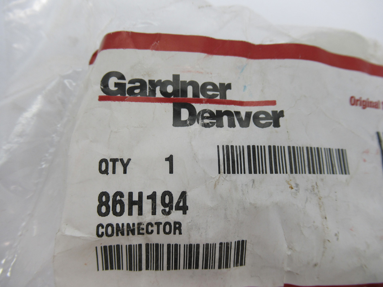 Gardner Denver 86H194 Connector for Garder Denver Air Compressors NEW