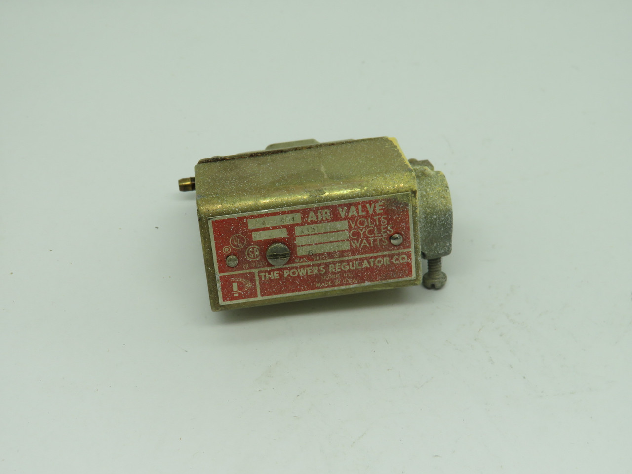 Powers 134-1404 Solenoid Air Valve Regulator 115V 6W 60Hz USED