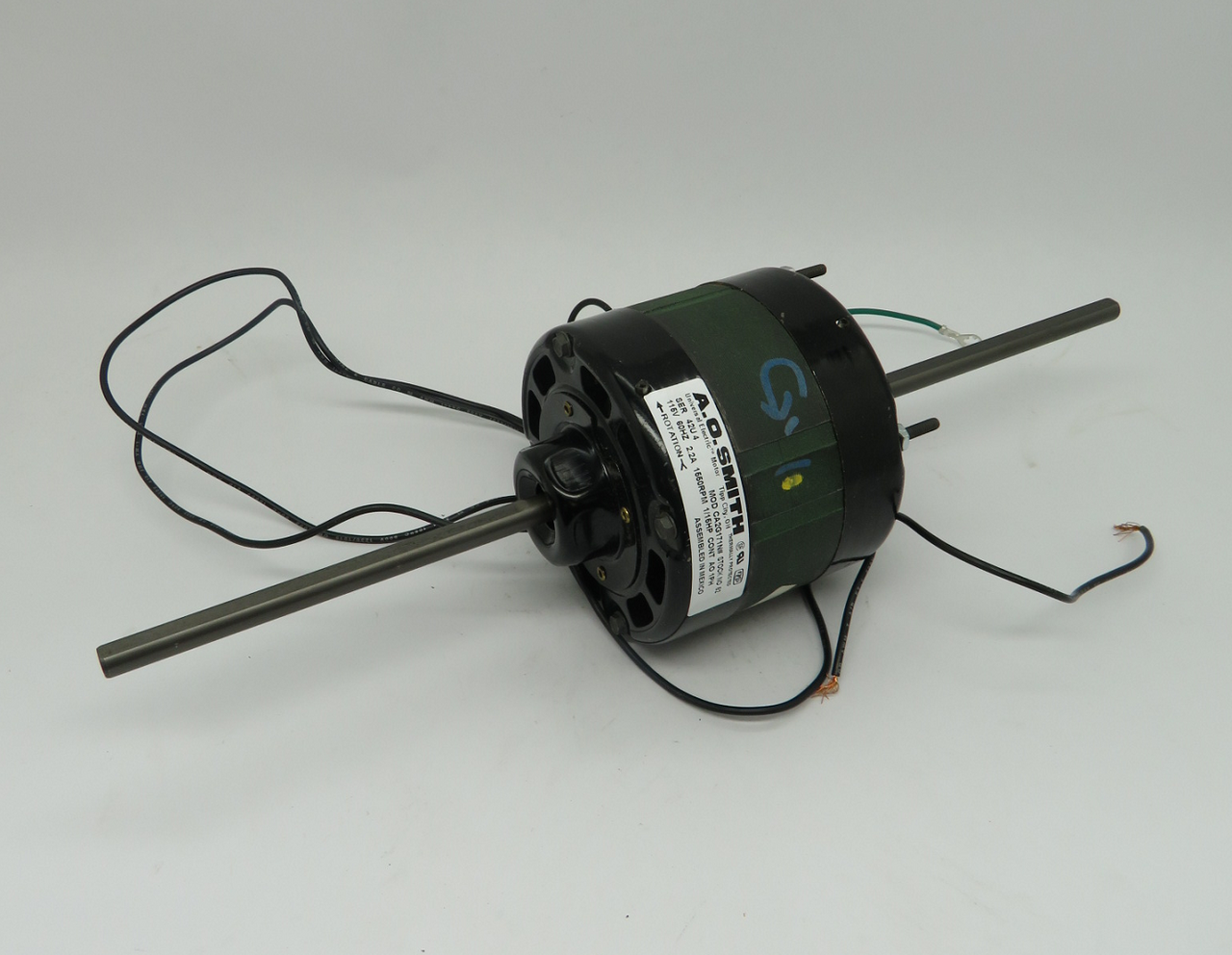 A.O. Smith 52 CA2G171N Motor 1/15HP 1550RPM 115V AO 1Ph 2.2A 60Hz NEW