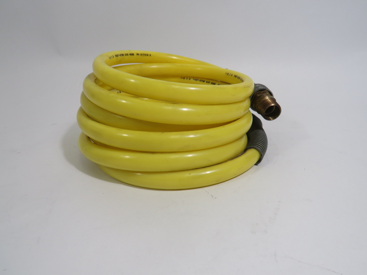Parker A0812-MC8-ML8 Fast-Stor Air Hose Coiled Yellow 1/2" ID 5" Height USED