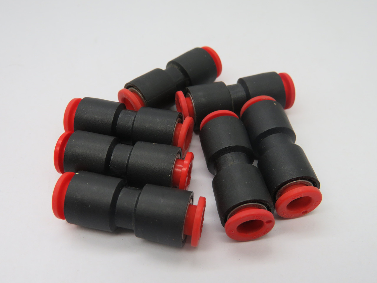 SMC KQL07-00-X23 Straight Union Push-In Fitting 1/4" Tube Lot of 7 NOP