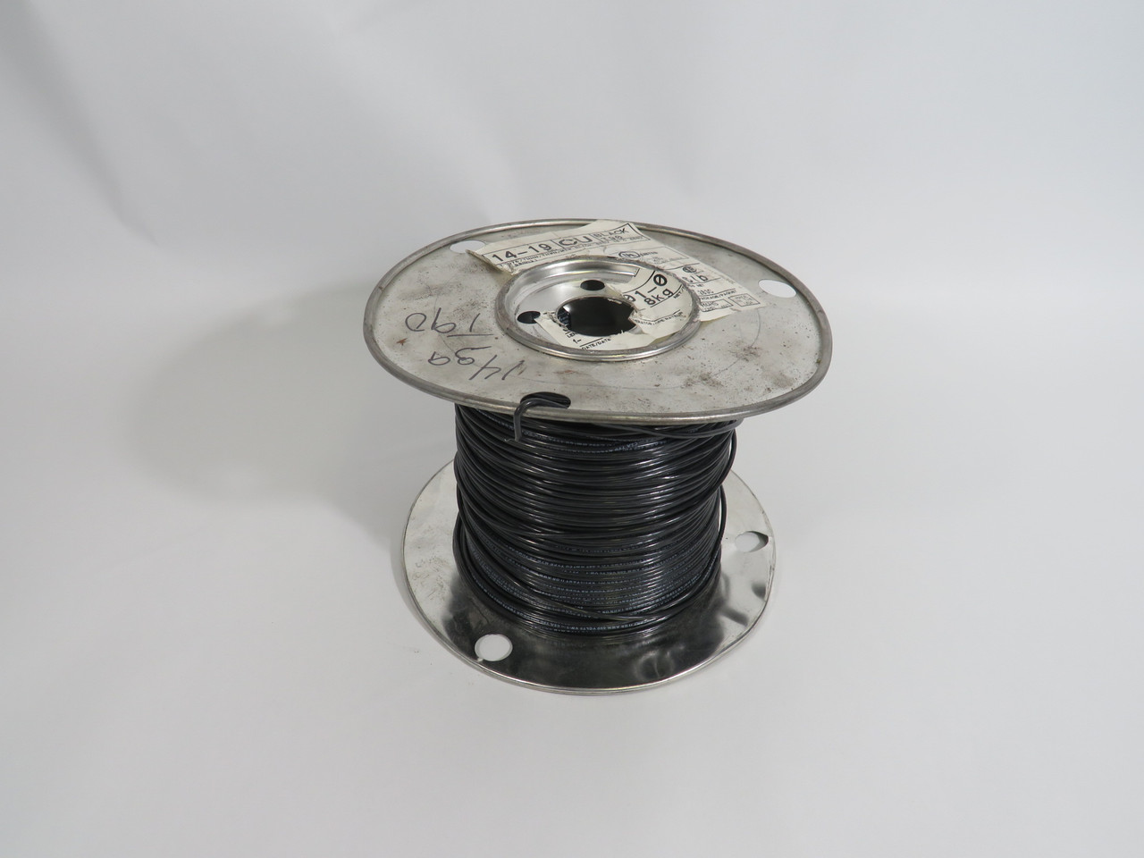 Southwire Company 47-20-01-03 Wire Spool 600V 1/2 Length Removed Black WEAR NEW