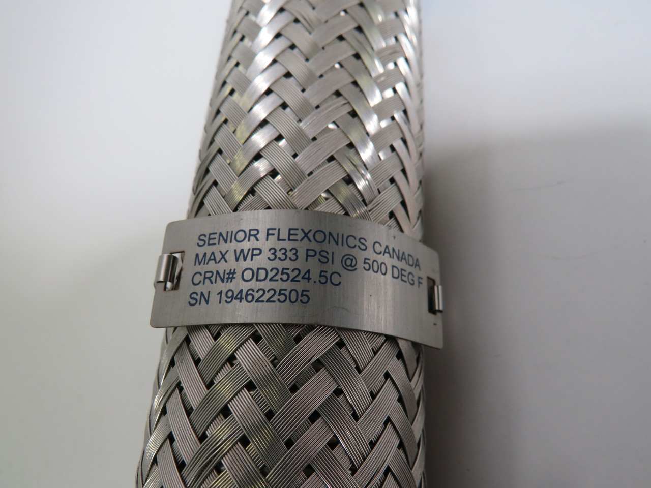 Senior Flexonics OD2524.5C Hose Assembly 333 psi @500DEG Water Pressure 12"L NOP
