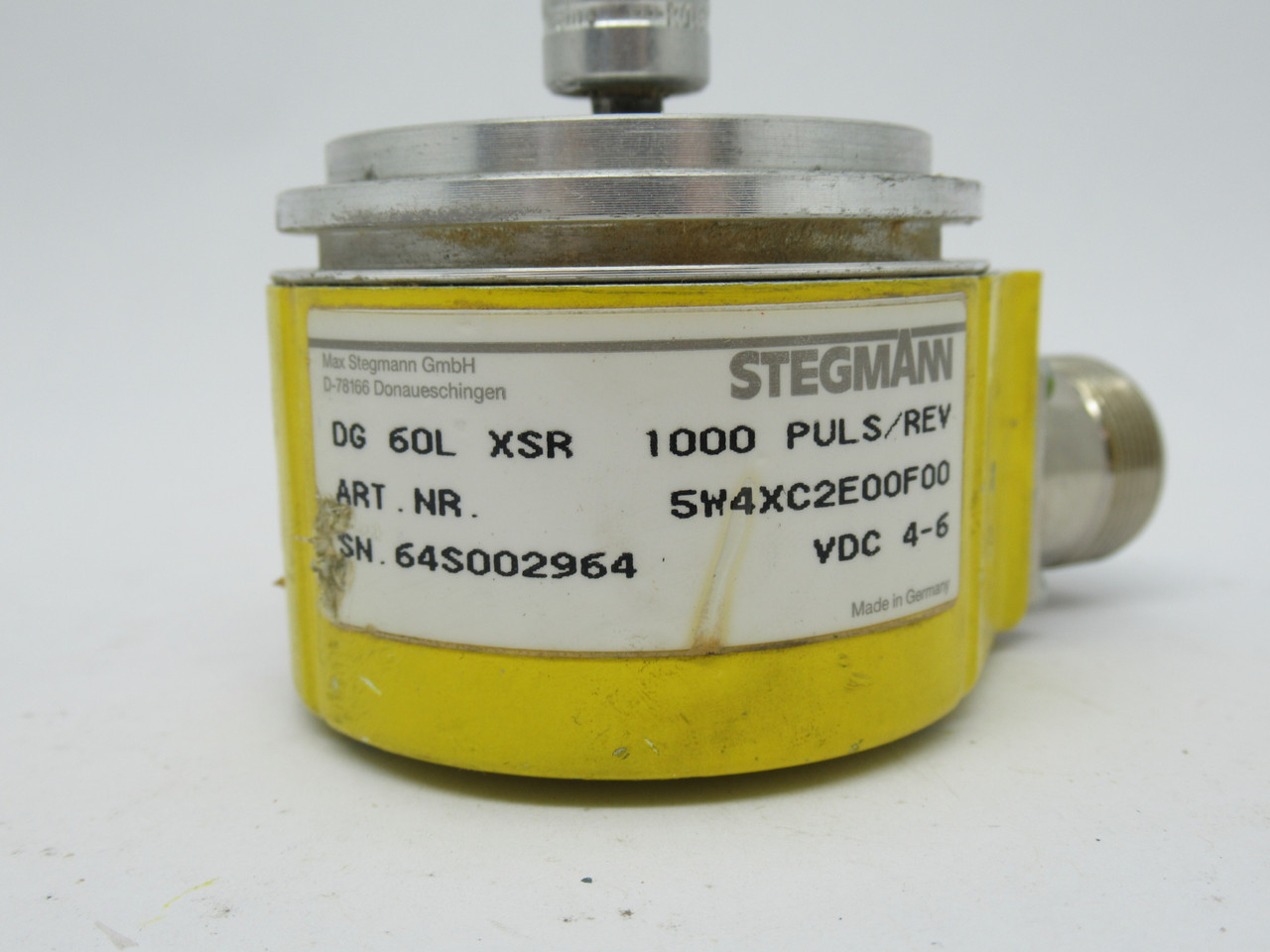 Stegmann DG-60L-XSR Incremental Encoder 4-6VDC 1000puls/rev SHELF WEAR USED