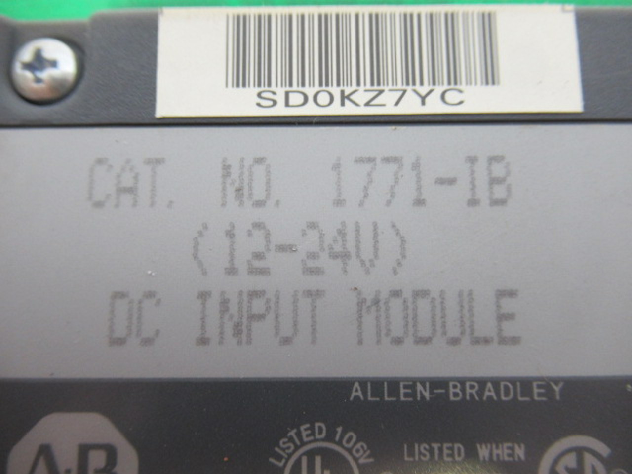 Allen-Bradley 1771-IB Input Module 12-24VDC 8Point USED