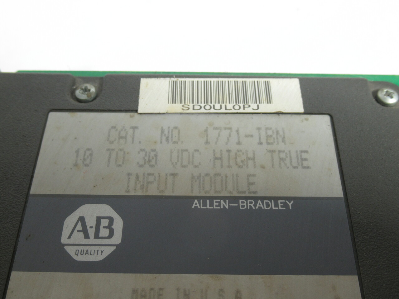 Allen-Bradley 1771-IBN High True Input Module 10-30VDC USED