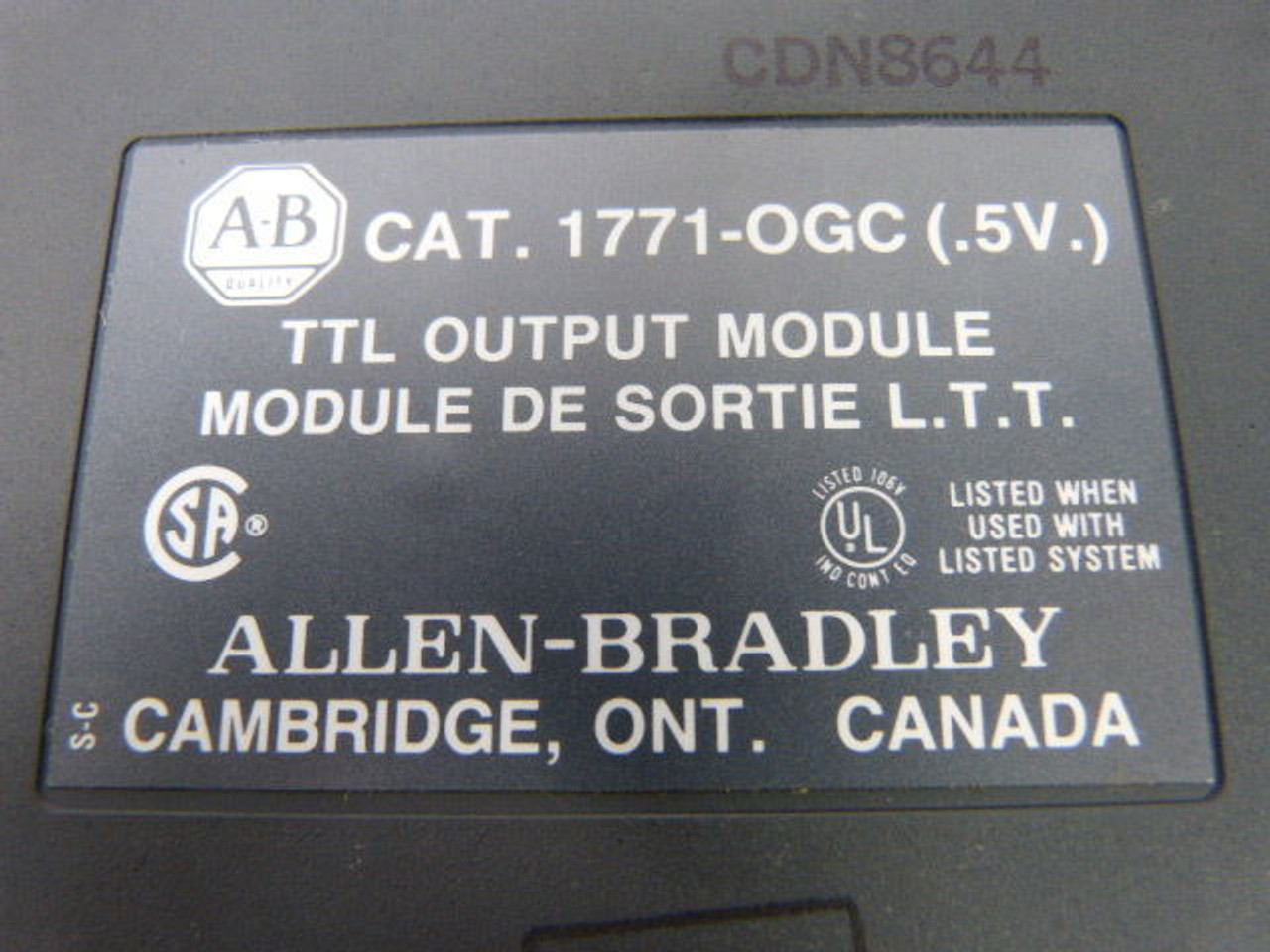 Allen-Bradley 1771-OGC TLT Output Module 5V USED