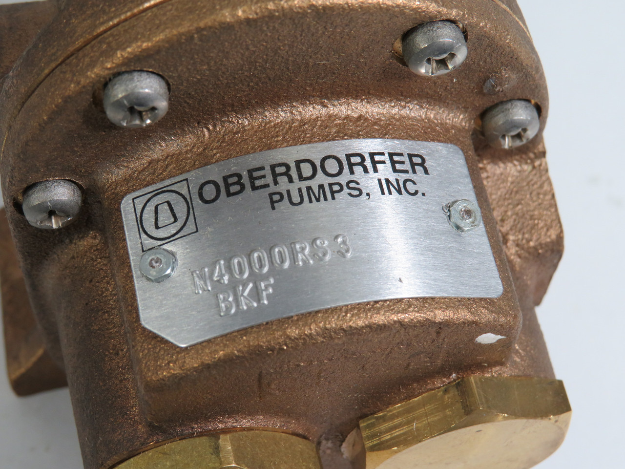 Oberdorfer N4000RS3 Bronze Gear Pump End 1/2" NPT 10 Gpm NEW