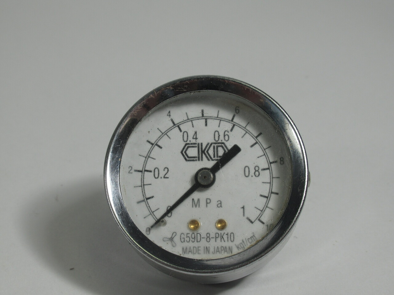 CKD G59D-8-PK10 Pressure Gauge 2" Dial 1/4" Port 1.0mpa USED