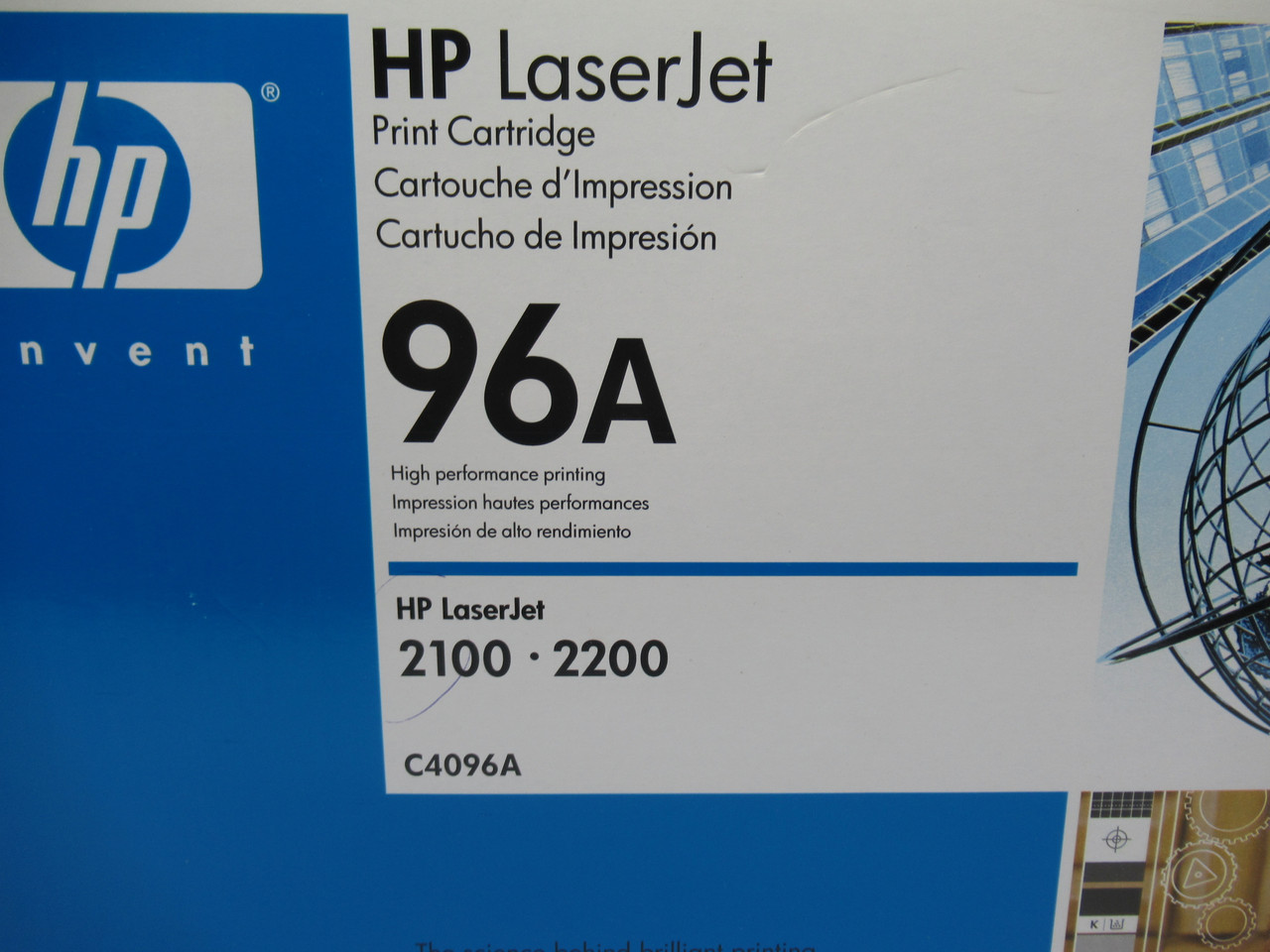 HP C4096A LaserJet Toner Cartridge BLACK For Models 2100, 2200 *Open Box* RFB