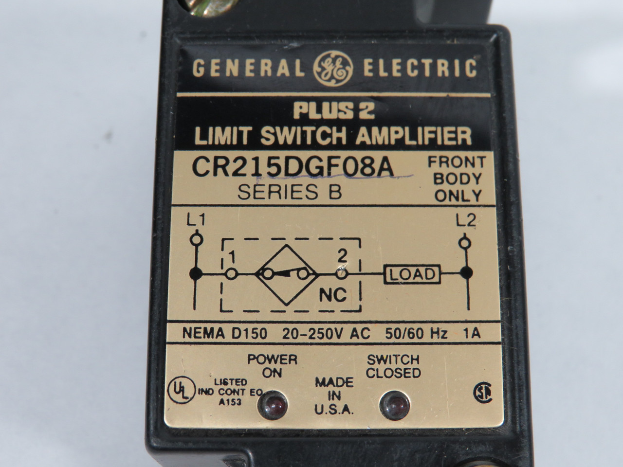 General Electric CR215DGF08A Limit Switch Amplifier Body Only USED