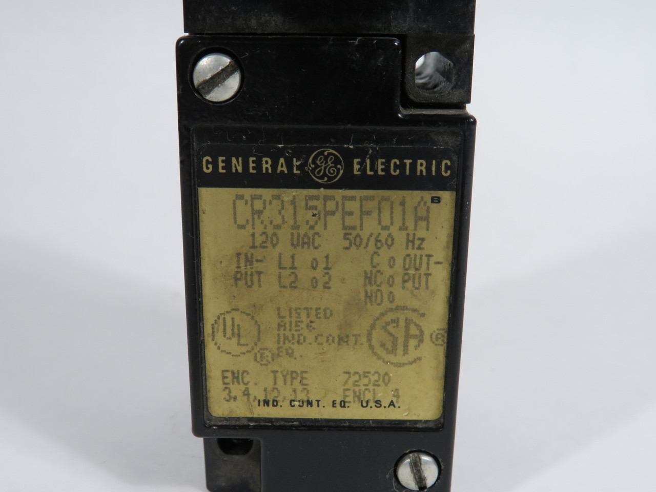 General Electric CR315PEF01A Photoelectric Limit Switch C/W CR315PEH6 Head USED