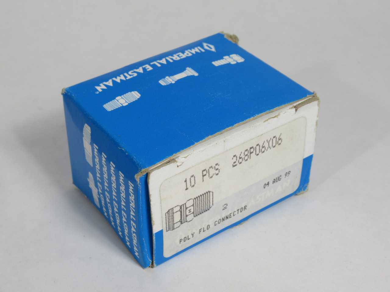 Imperial Eastman 268P06X06 Connector 3/8" Tube 3/8" Thread Lot/8 SHELF WEAR NEW