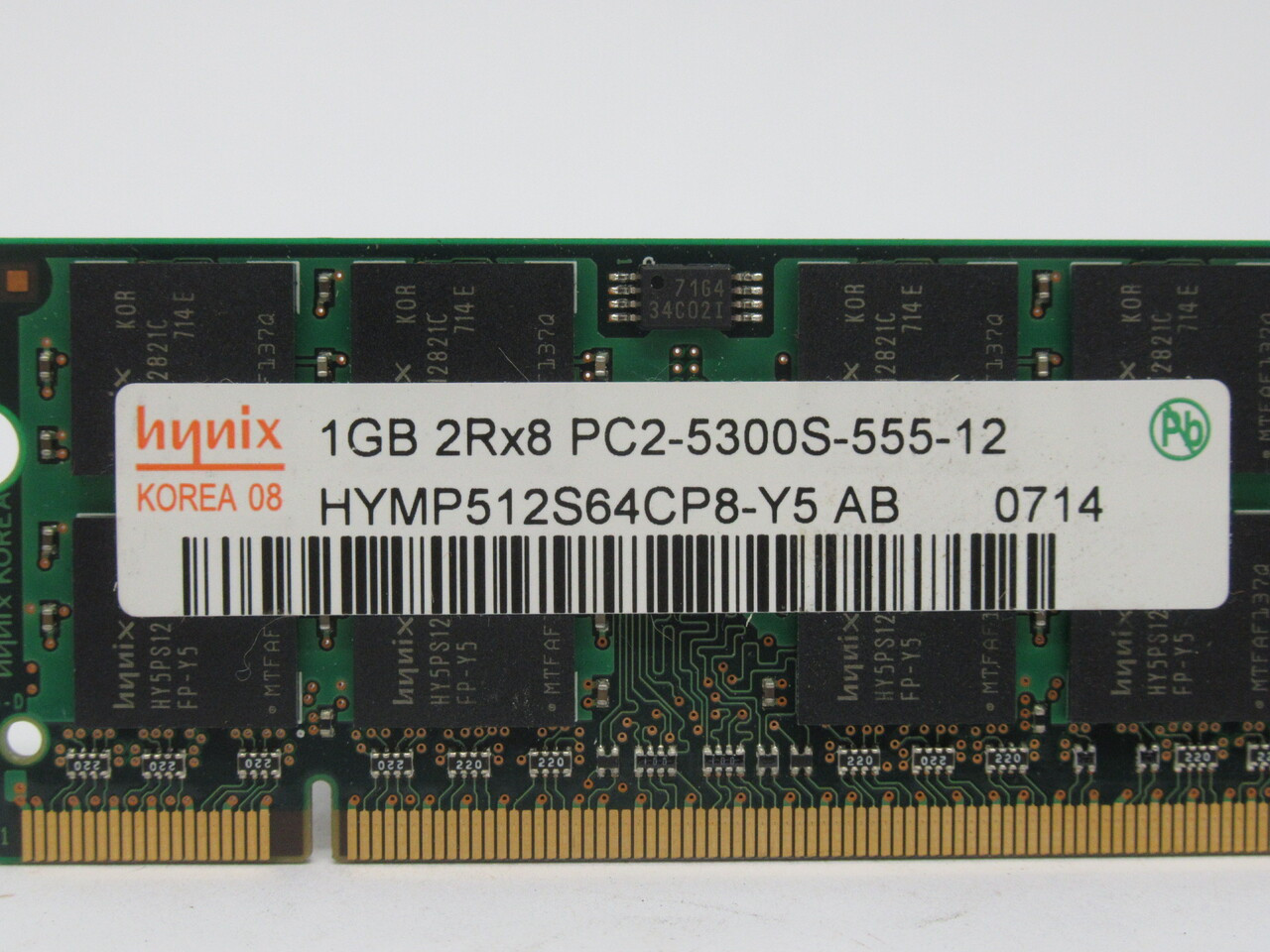 Hynix HYMP512S64CP8-Y5 AB SDRam Memory Module 1GB 667MHz USED