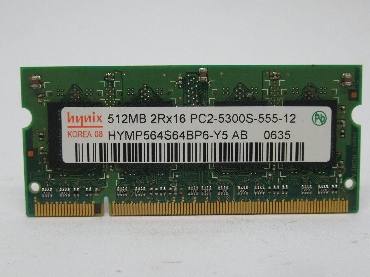 Hynix HYMP564S64BP6-Y5 AB SDRam Memory Module 512MB 533MHz USED