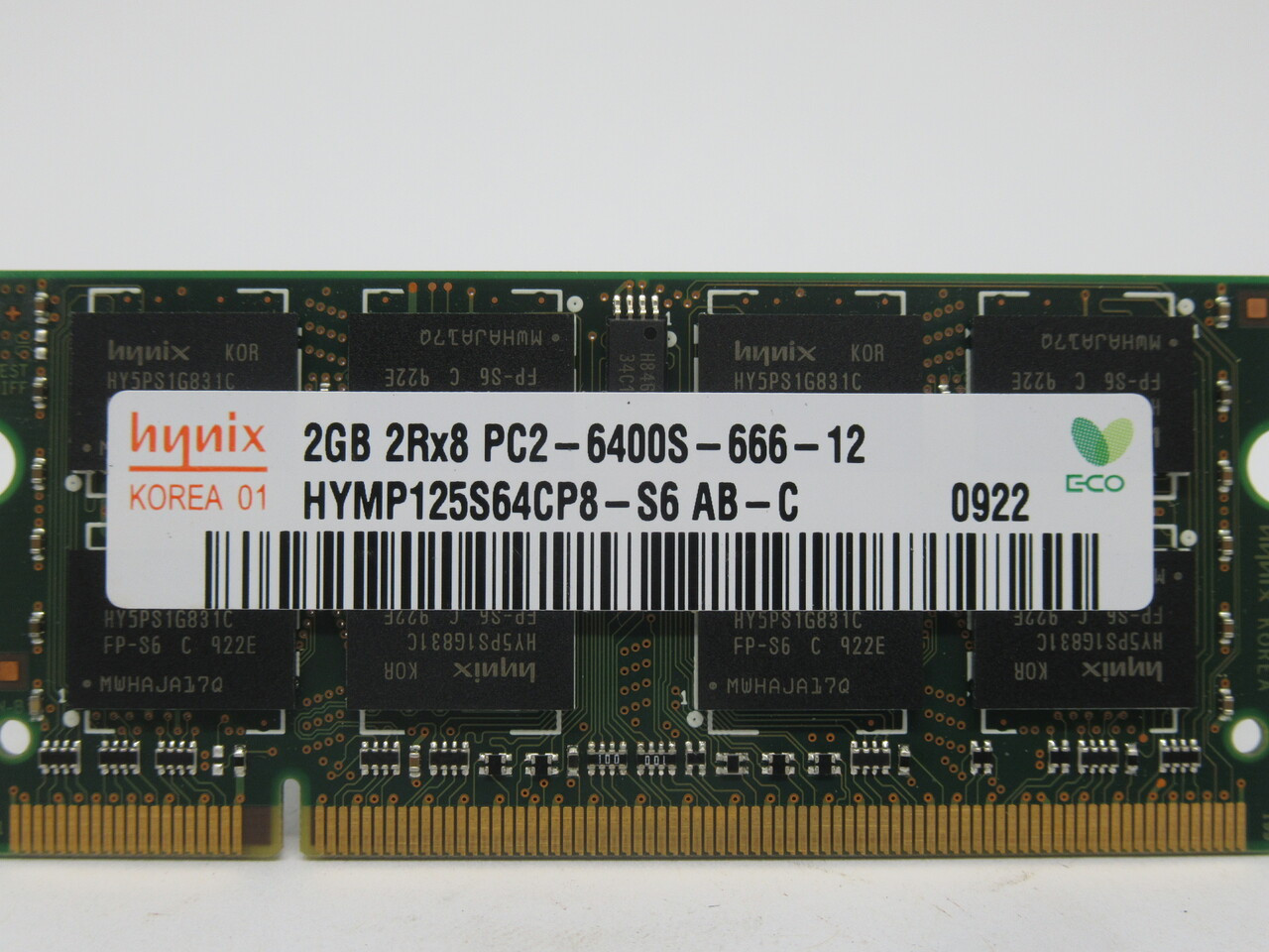 Hynix HYMP125S64CP8-S6 AB-C SDRam Memory Module 2GB 800MHz USED