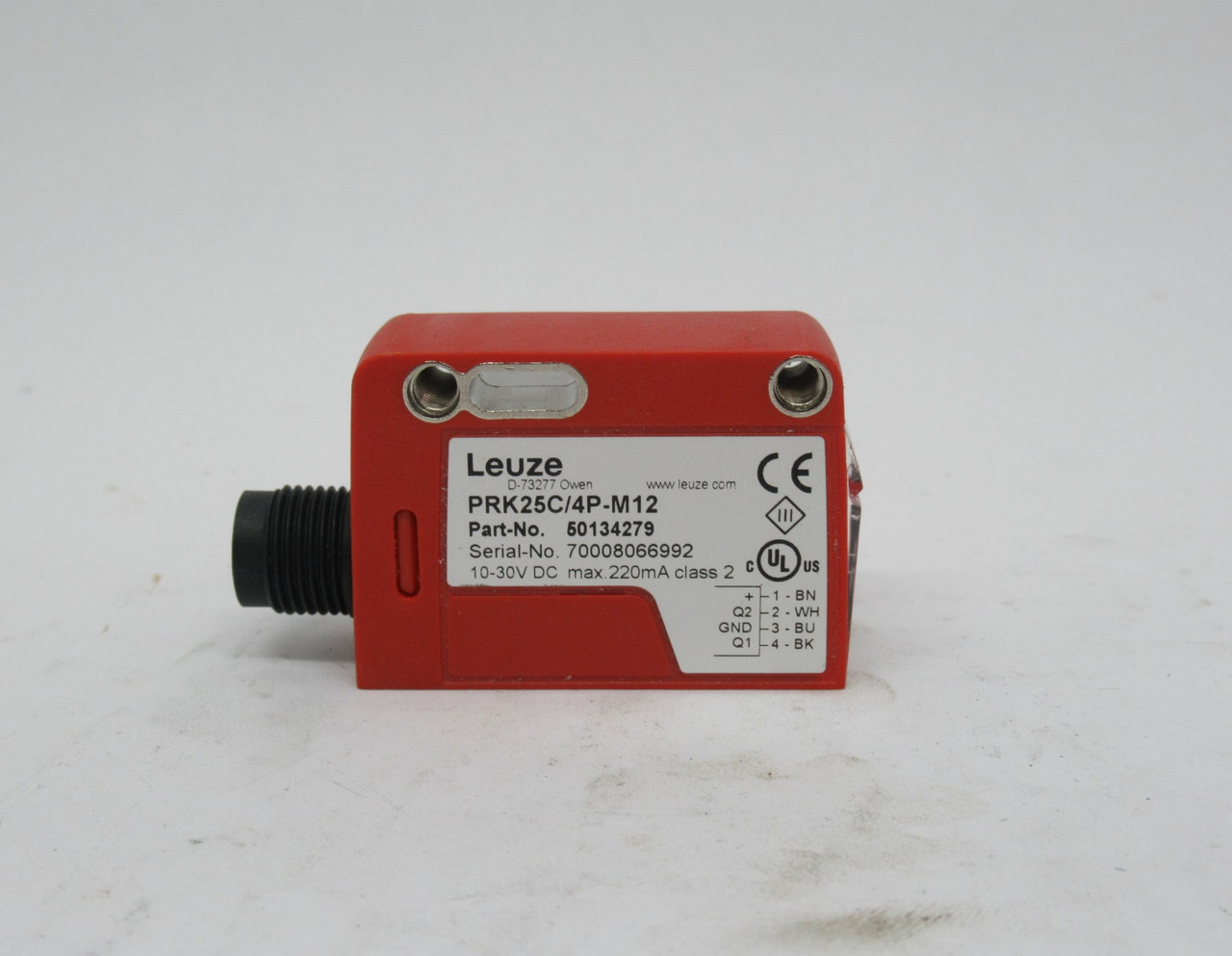 Leuze 50134279 Polarized Retro-Reflective Photoelectric Sensor 10-30VDC NEW