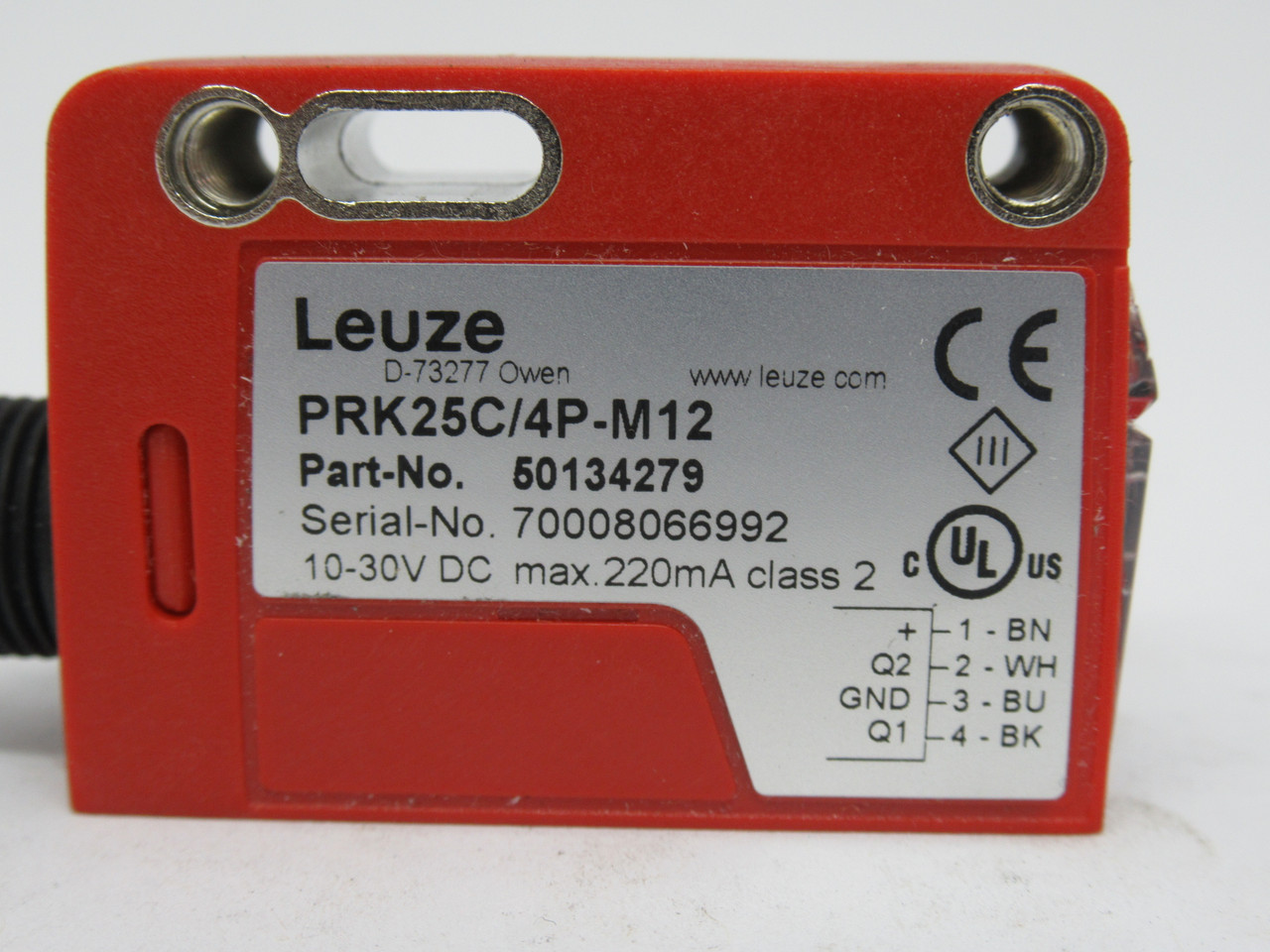 Leuze 50134279 Polarized Retro-Reflective Photoelectric Sensor 10-30VDC NEW