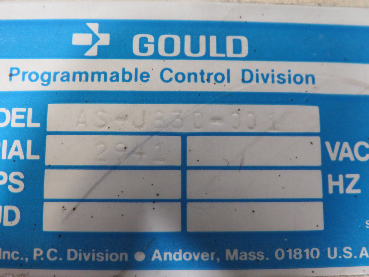 Modicon AS-J830-001 ASCII Language Module Interface USED