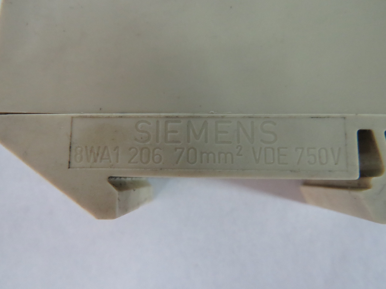 Siemens 8WA1-206 Beige Terminal Block 70mm2 2-0AWG Lot Of 10 USED