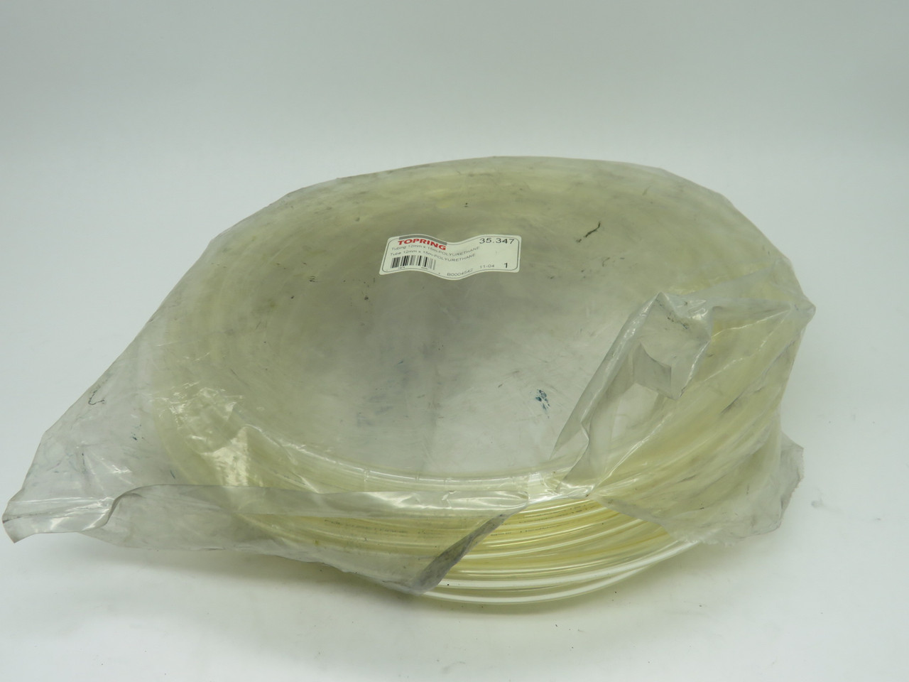 TopRing 35.347 Translucent White Tubing 12mm 37FT Polyurethane *Cut* NWB