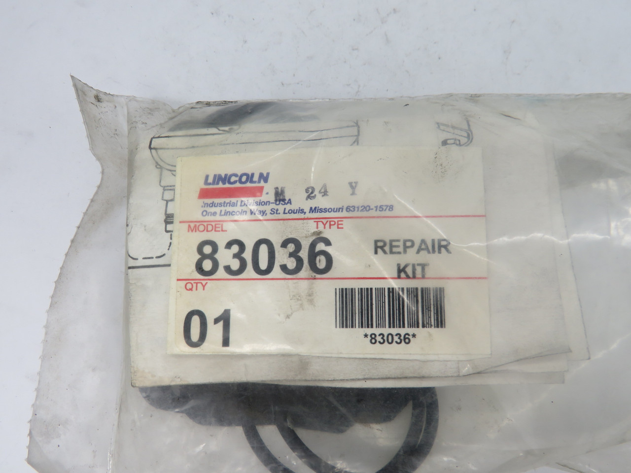 Lincoln 83036 Repair Kit For Power-Master Air Motors *Missing Pieces* NWB
