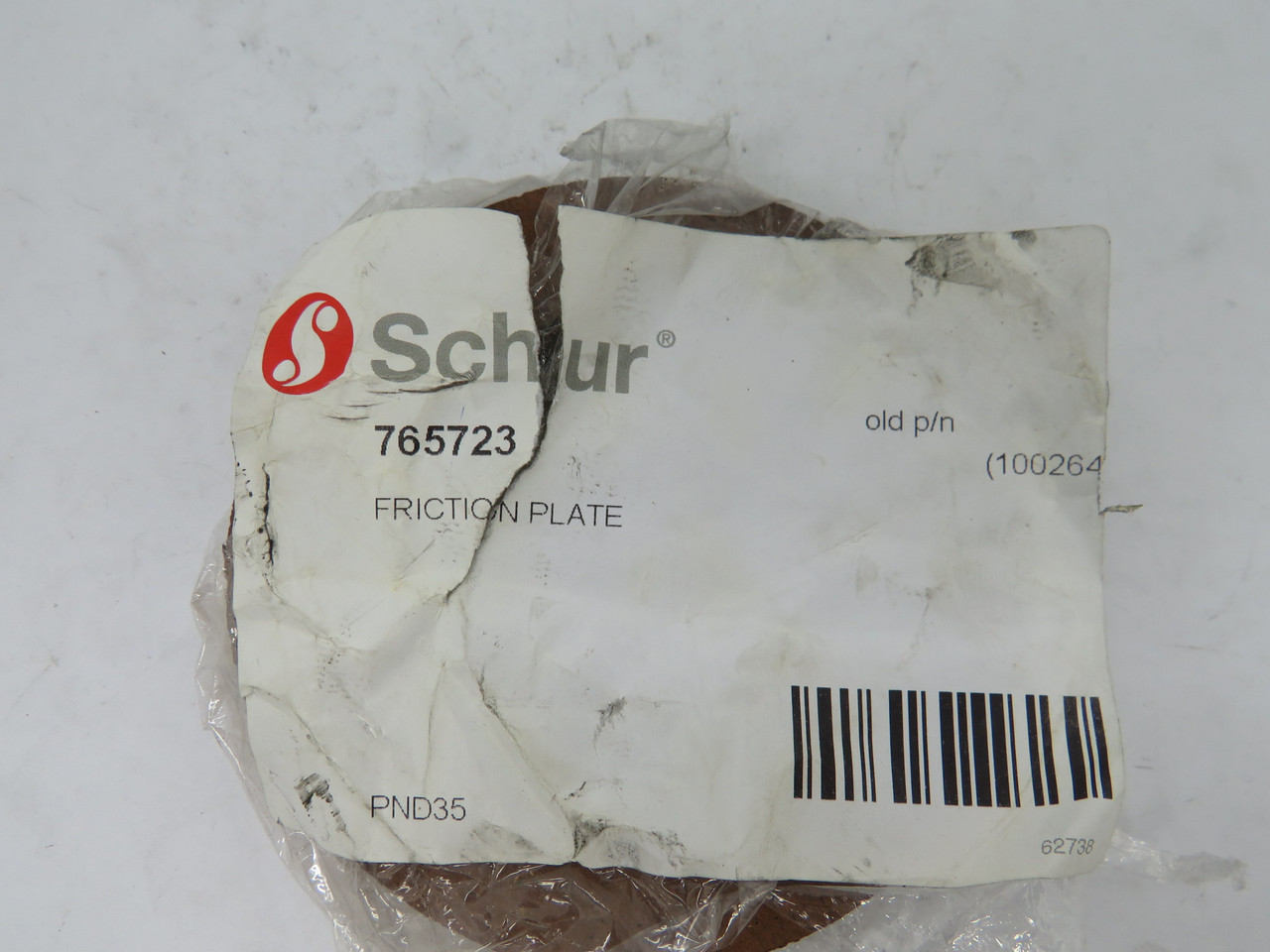 Schur 765723 Friction Plate 6mm-Inner 9.4mm-Outer 4mm-Thickness Lot of 4 NOP