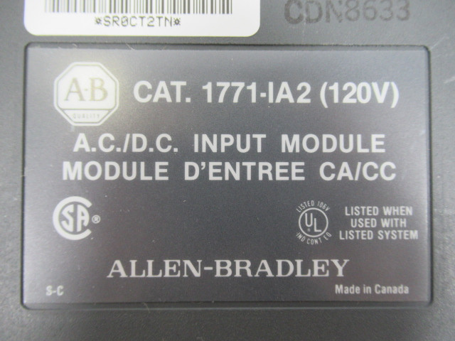 Allen-Bradley 1771-IA2 AC/DC Input Module 120V USED
