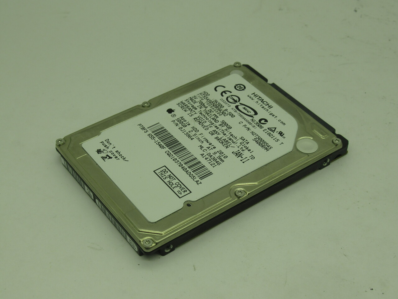 Hitachi HTS545050B9A302 Internal Hard Drive 500GB 700mA 5VDC USED