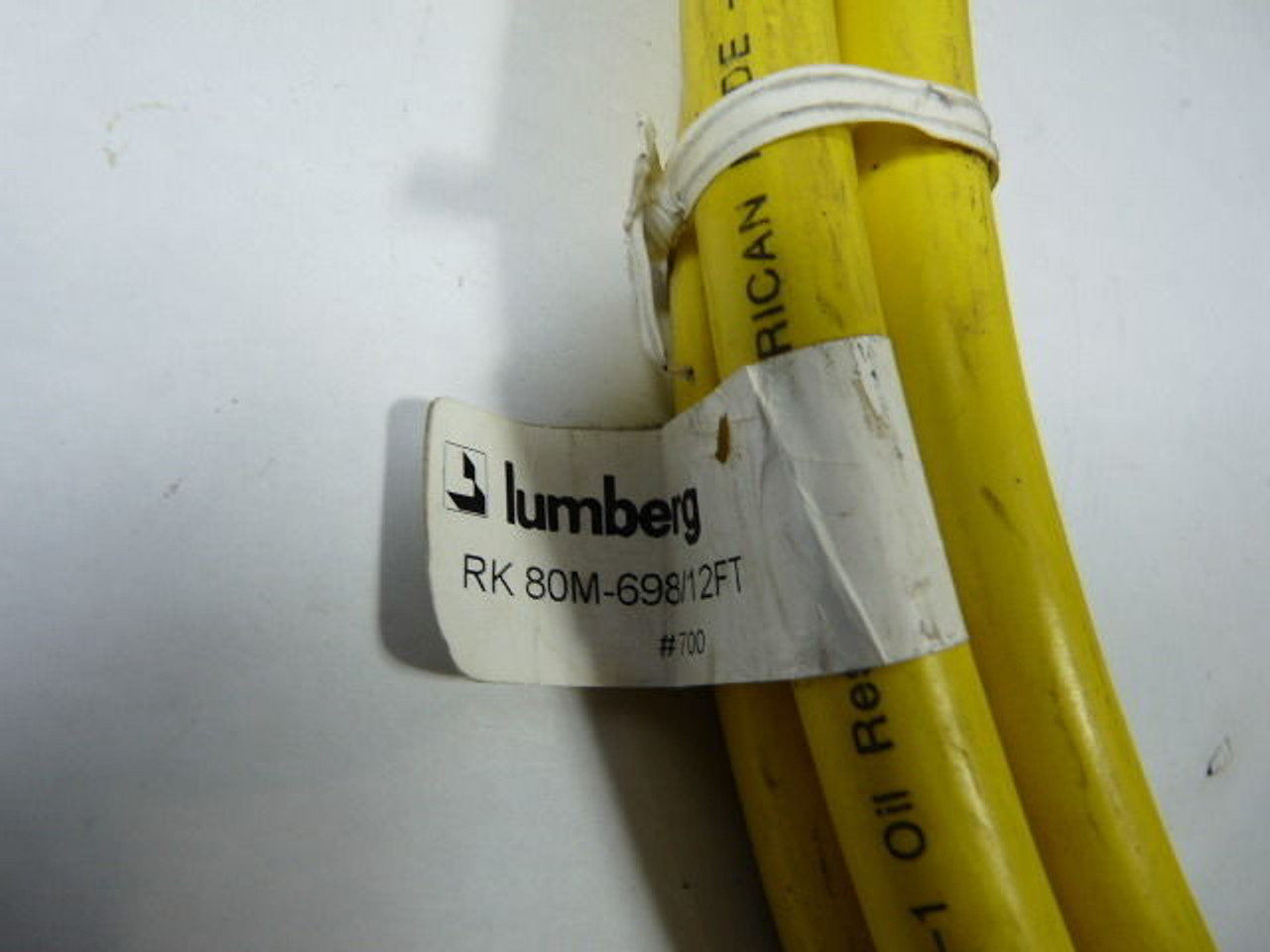 Lumberg RK80M-689/12F Cable Cordset 12FT USED