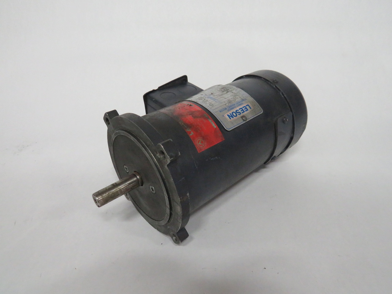 Leeson DC Magnet Motor 1/2HP 1750RPM 90VDC NSS56C TEFC 5A 18.0 Torque USED