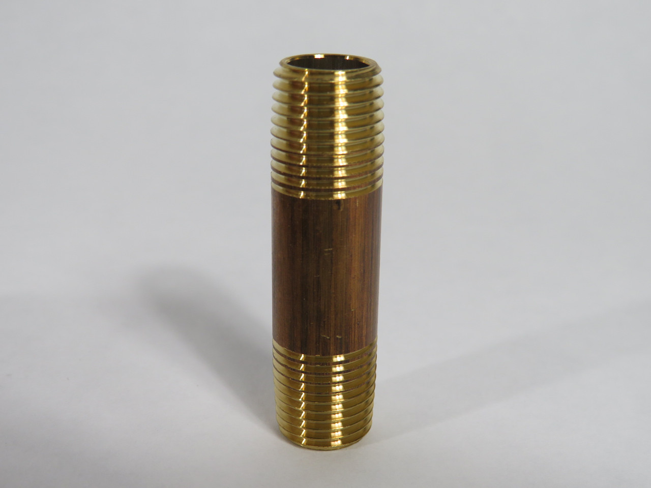 Generic Brass Pipe Nipple 1/4" NPT 2" Length Lot of 7 SHELF WEAR NOP