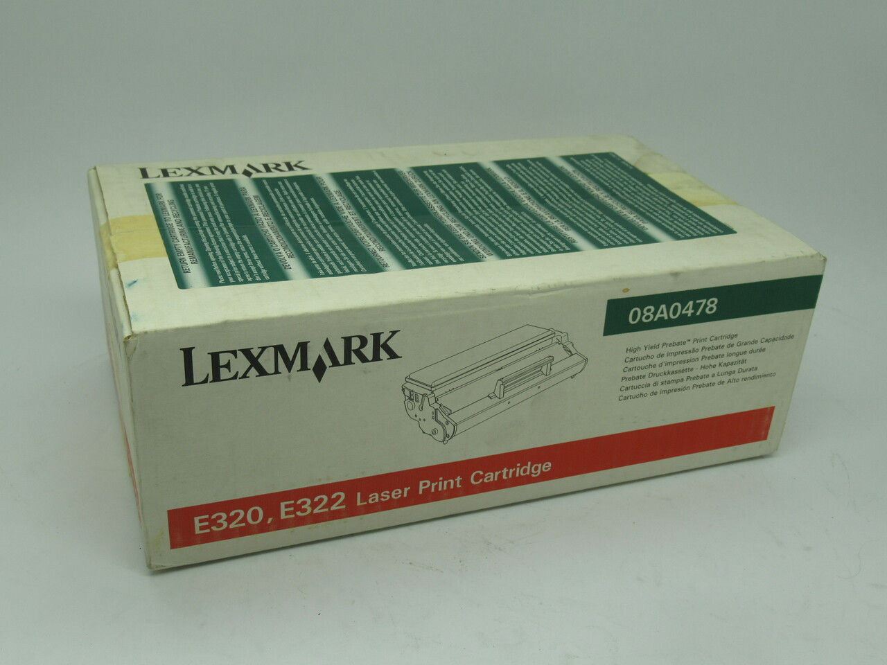 Lexmark 08A0478 Laser Print Cartridge High Yield Return *Sealed* NEW