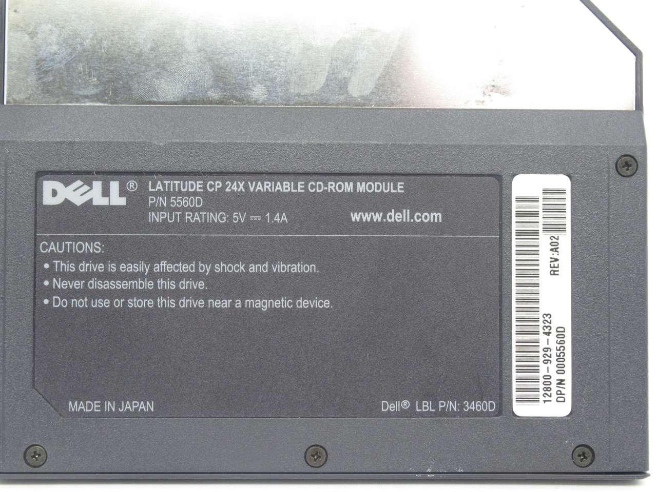 Dell 5560D Latitude CP 24X Variable CD-ROM Module 5V 1.4A Rev: A02 USED