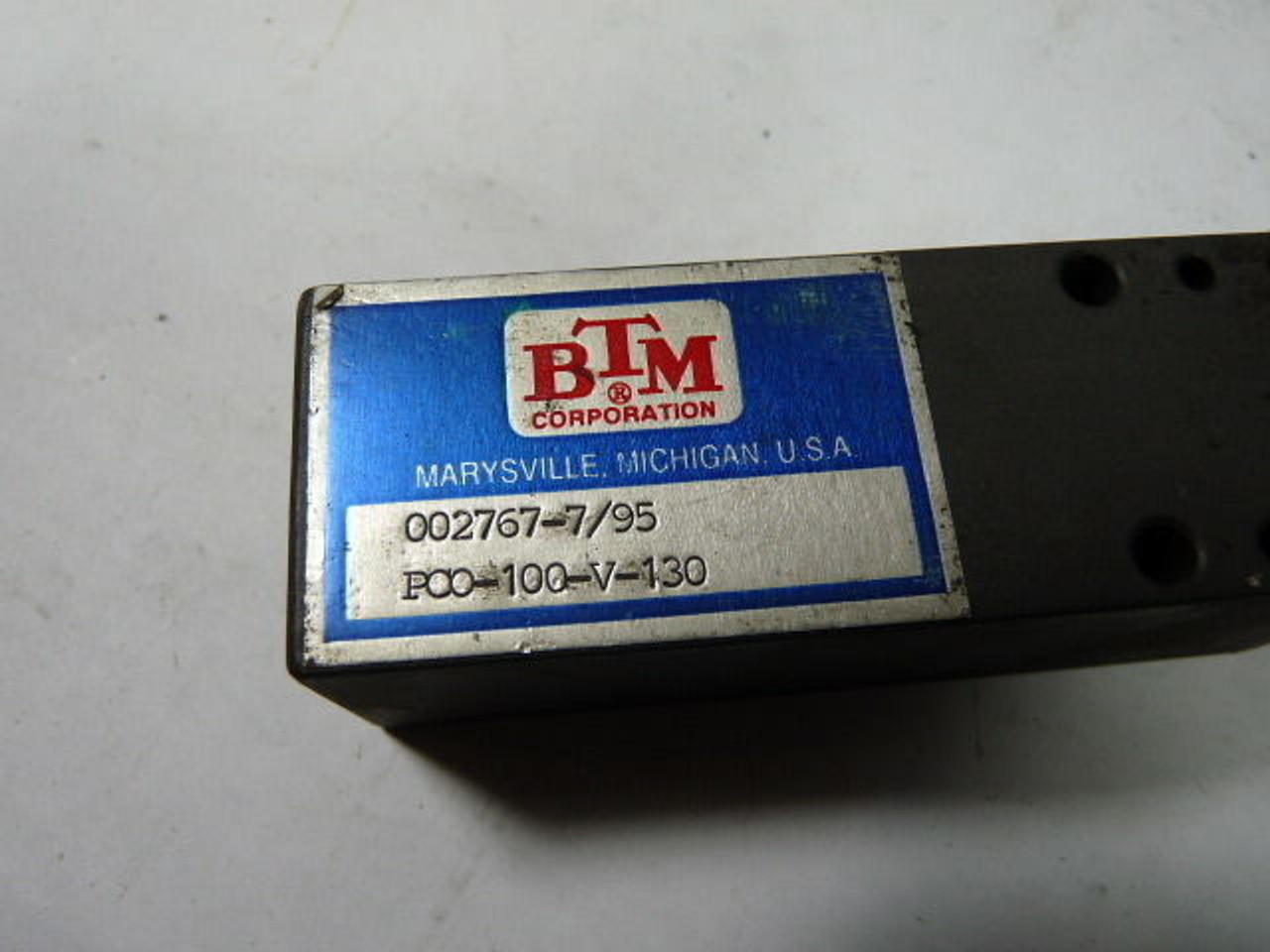 BTM 002767-7/95 Limit Switch PC0-100-V-130 USED