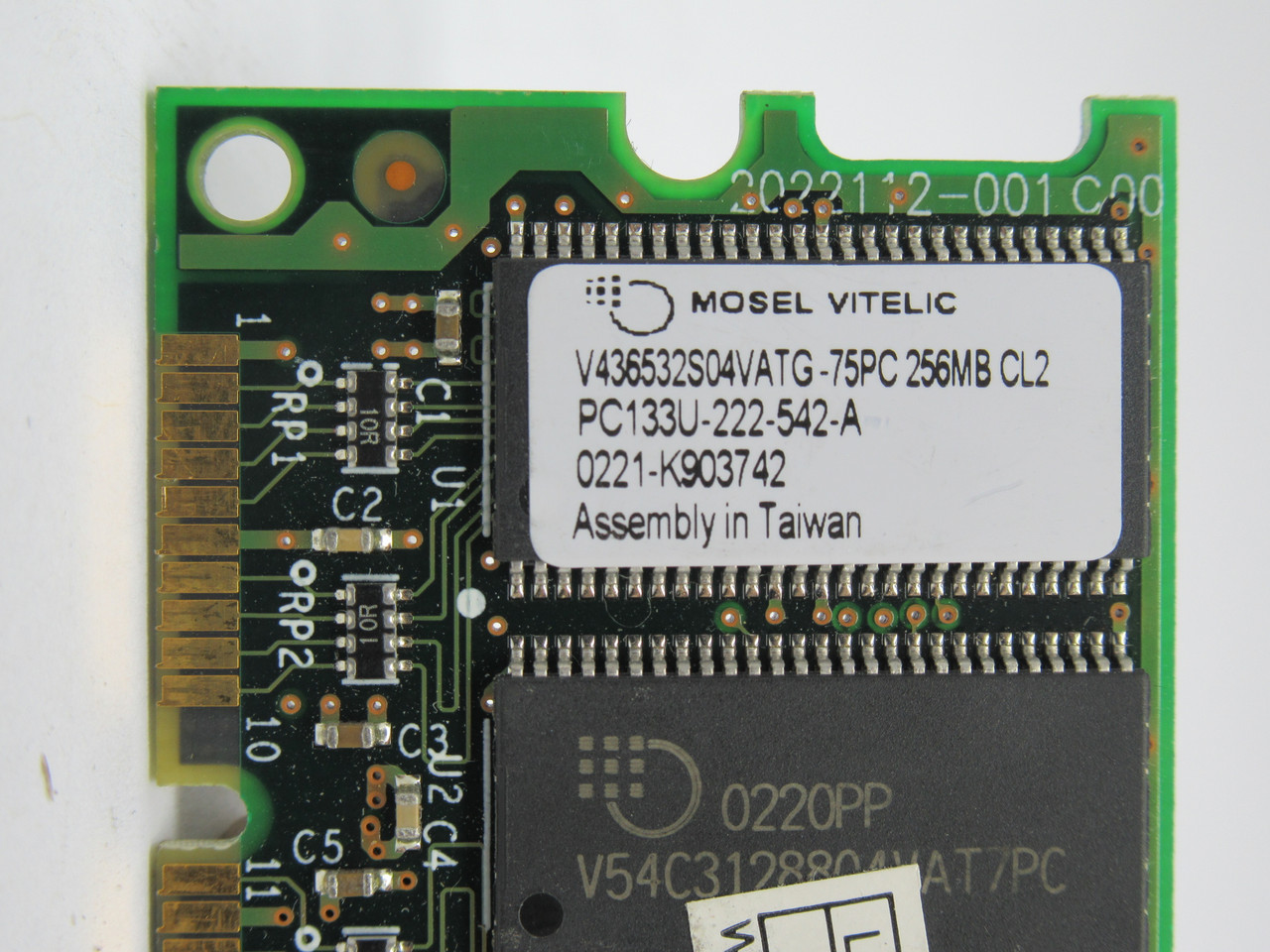 Mosel Vitelic V436532S04VATG-75PC SDRam Memory Module 256MB 133MHz USED