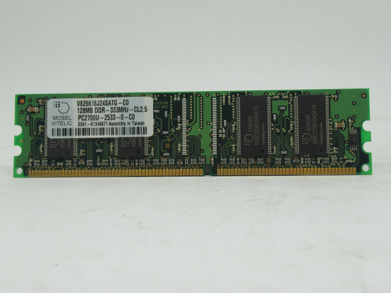 Mosel Vitelic V826616J24SATG-C0 SDRam Memory Module 128MB 333MHz USED