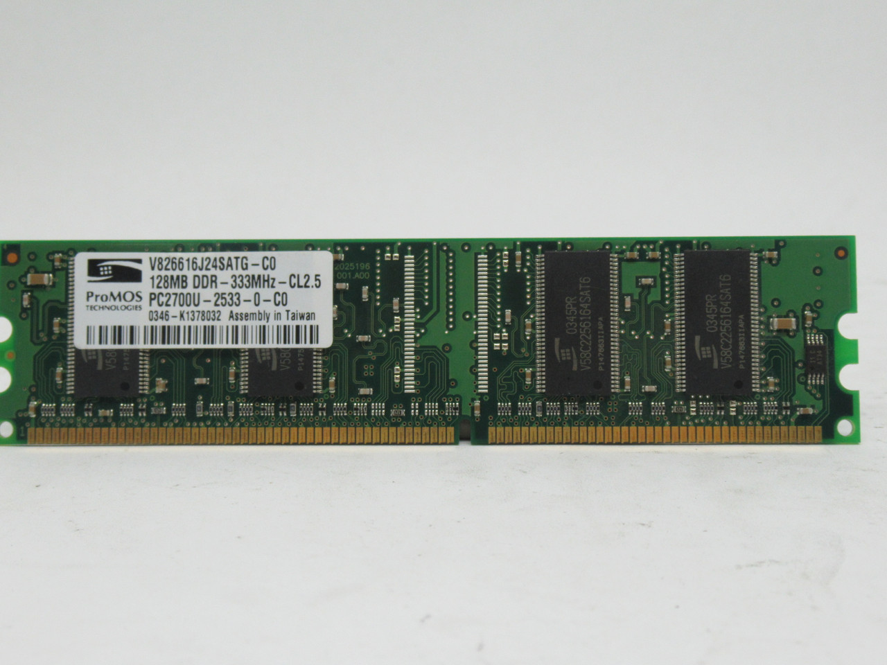 ProMOS V826616J24SATG-C0 SDRam Memory Module 128MB 333MHz USED