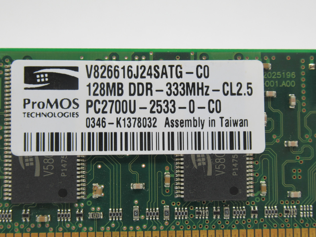 ProMOS V826616J24SATG-C0 SDRam Memory Module 128MB 333MHz USED
