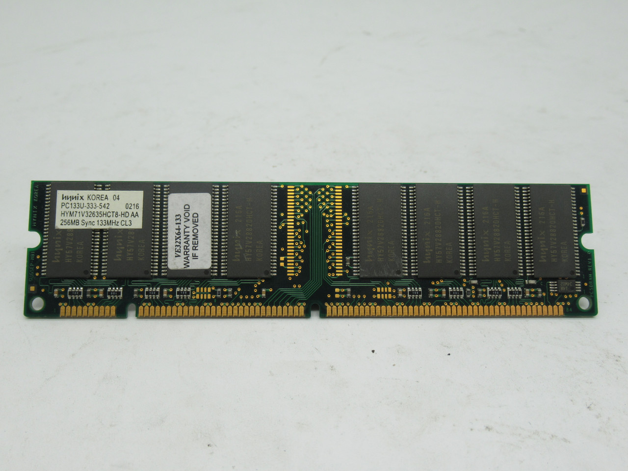 Hynix HYM71V32635HCT8-HD AA SDRam Memory Module 256MB 133MHz USED