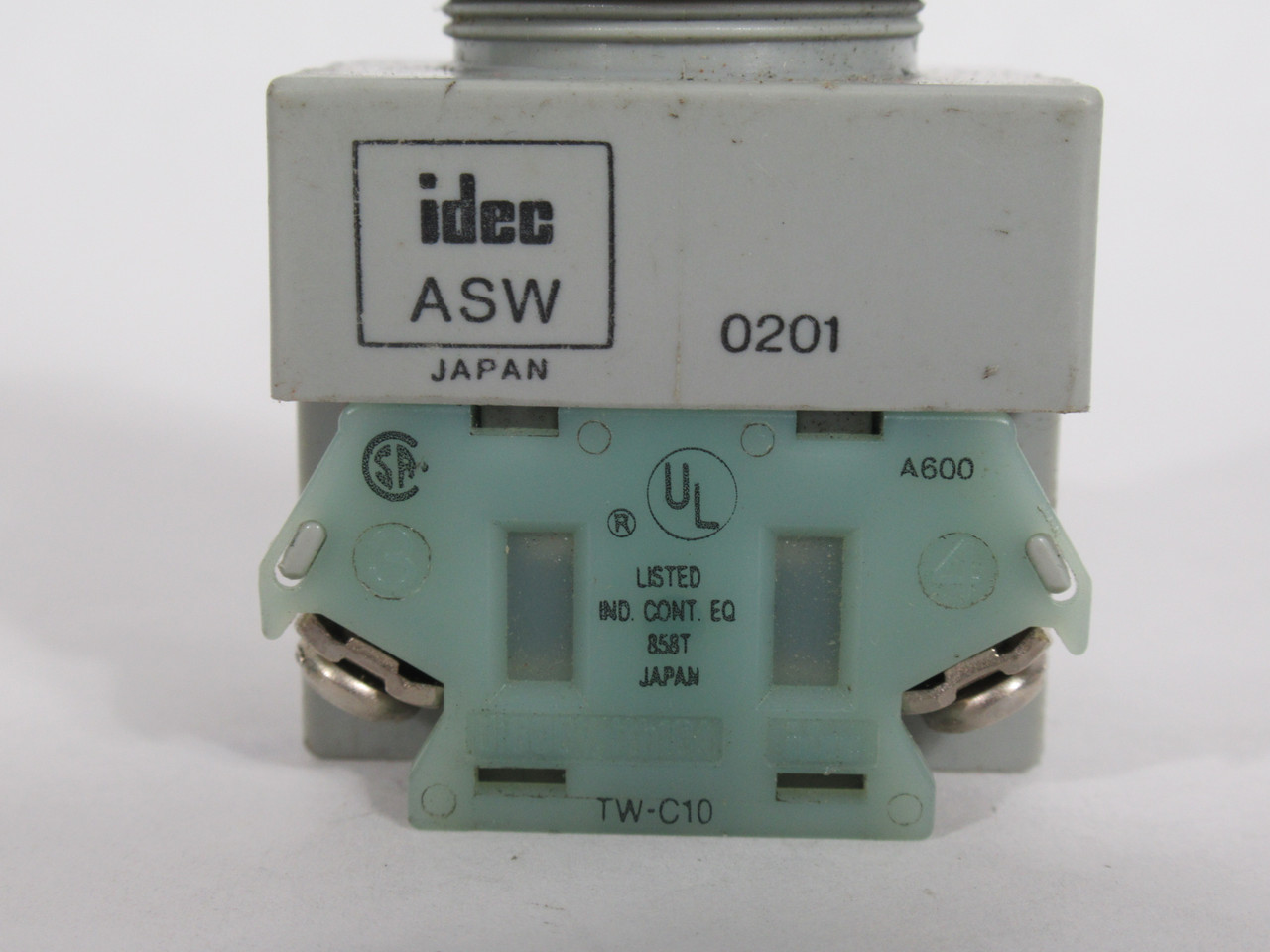 Idec ASW2K20 22mm Key Switch 2 Position 2NO 10A@600V *No Key* USED