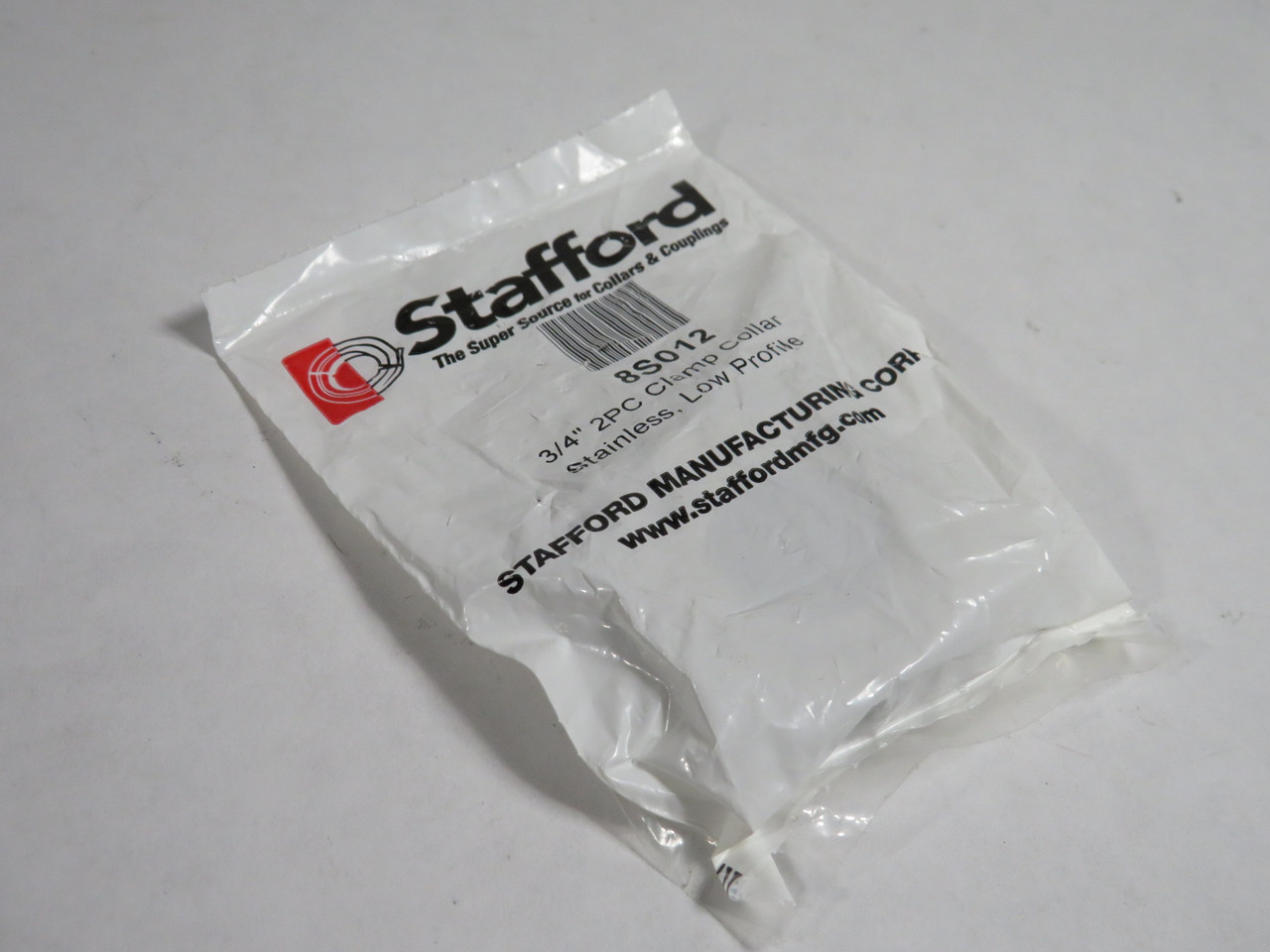 Stafford 8S012 Two-Piece Clamping Shaft Collar 3/4" ID 1.5" OD 0.5"W NWB