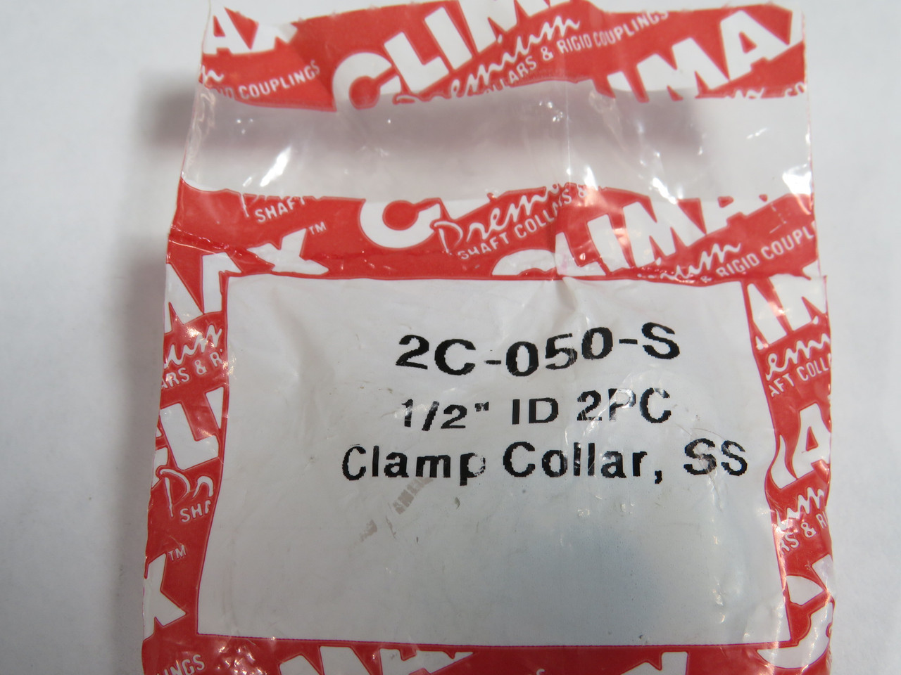 Climax 2C-050-S Two-Piece Clamping Shaft Collar 1/2" ID 1-1/8" OD 13/32 W NWB