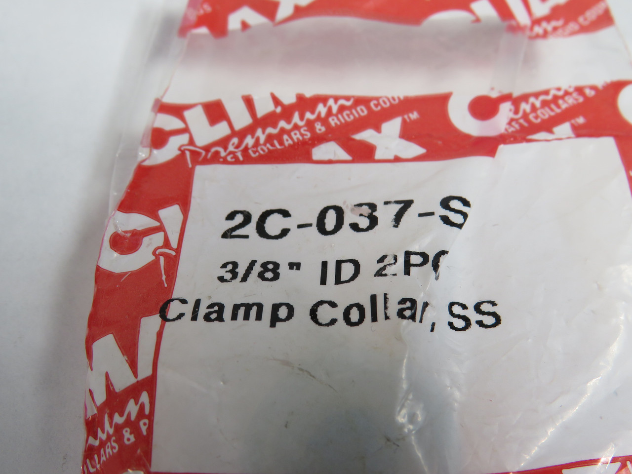 Climax 2C-037-S Two-Piece Clamping Shaft Collar 3/8" ID 7/8" OD 3/8" W NWB