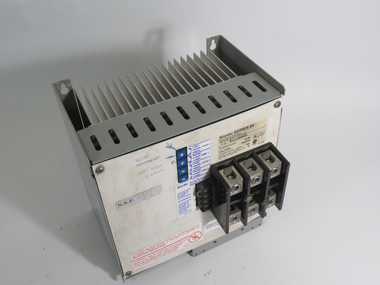 Nordic 91JJ35A0A Dual Ramp Soft Start Induction Motor Controller 40/50HP AS IS